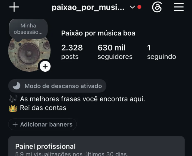 Instagram 630 mil seguidores