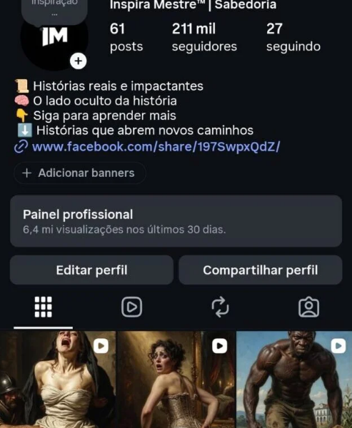 NSTAGRAM Inspira Mestre +200 mil seguidores- Motivação/ Engajamento altíssimo